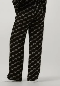 zwarte co'couture pantalon logo line pant