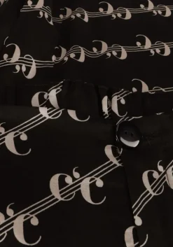 zwarte co'couture pantalon logo line pant