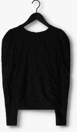 zwarte co'couture top dalia drape blouse