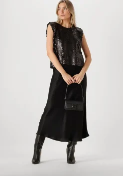 zwarte co'couture top maxi cc sequin bo blouse