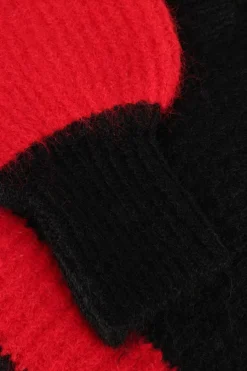 zwarte co'couture trui coralee blok rib knit