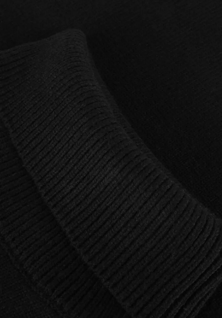 zwarte co'couture truien/vesten maja slit roll neck