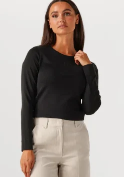 zwarte co'couture t-shirt granny embroidery longsleeve tee