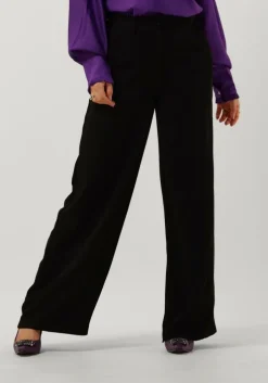 zwarte co'couture wijde broek celeste wide pant