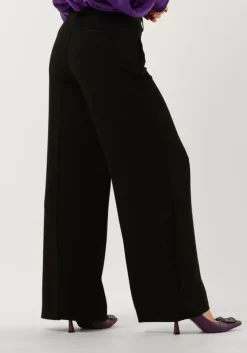 zwarte co'couture wijde broek celeste wide pant