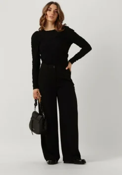 zwarte co'couture wijde broek celeste wide pant