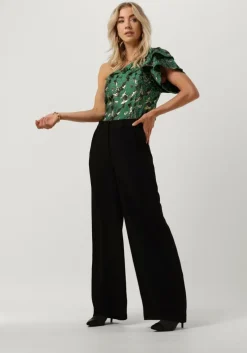 zwarte co'couture wijde broek celeste wide pant