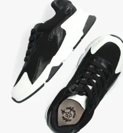 zwarte colors of california lage sneakers sneaker material mix