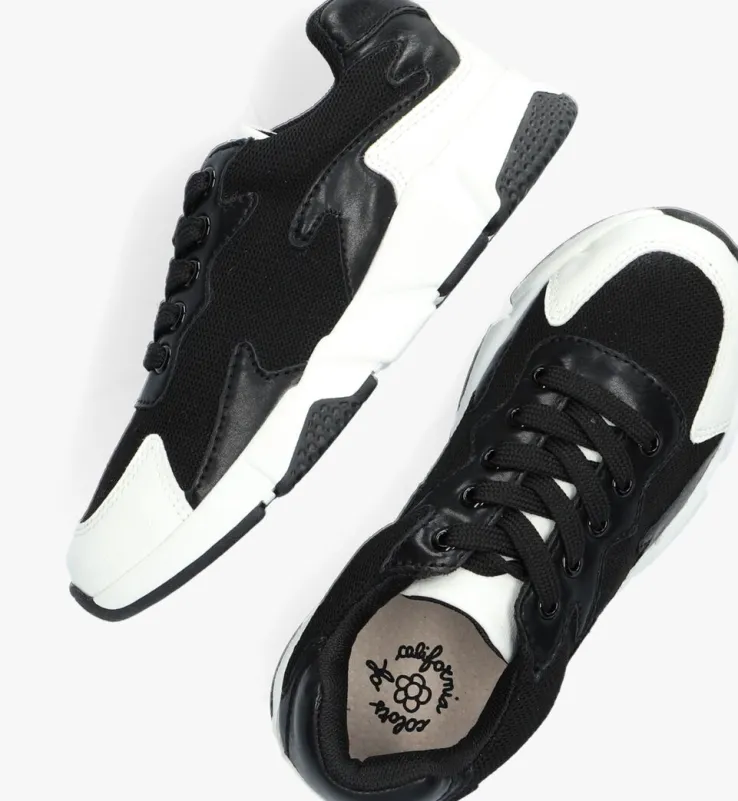 zwarte colors of california lage sneakers sneaker material mix