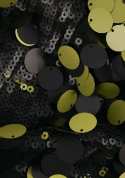 zwarte colourful rebel mini jurk tini sequins straight dress