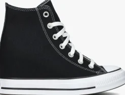 zwarte converse hoge sneakers chuck taylor all star wedge hi