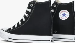 zwarte converse hoge sneakers chuck taylor all star wedge hi