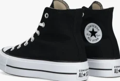 zwarte converse hoge sneakers chuck taylor all star lift hi