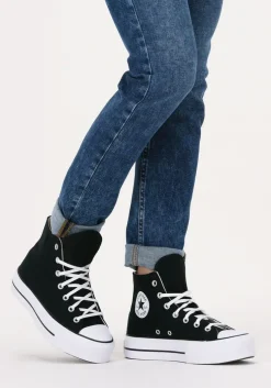 zwarte converse hoge sneakers chuck taylor all star lift hi