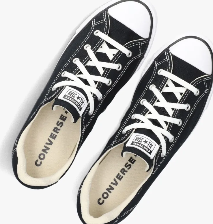 zwarte converse lage sneakers chuck taylor all star dainty lucky ox