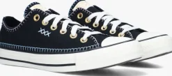 zwarte converse lage sneakers chuck taylor all star crafted stitching