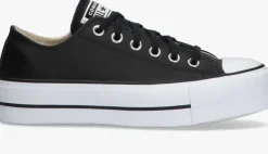 zwarte converse lage sneakers chuck taylor all star lift ox