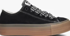 zwarte converse lage sneakers chuck taylor all star lift ox