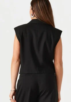 zwarte copenhagen muse gilet cmtailor-short waiscoat