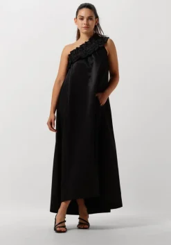zwarte copenhagen muse maxi jurk cmava-dress