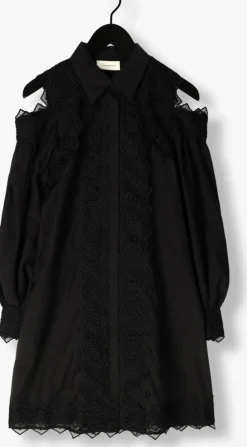 zwarte copenhagen muse midi jurk cmmolly-dress