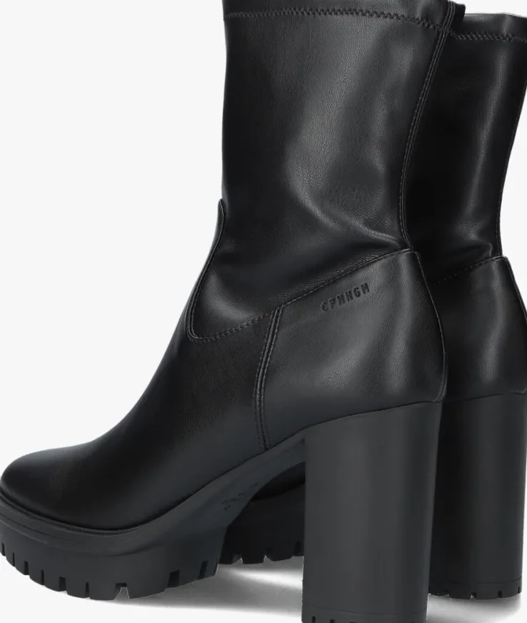 zwarte copenhagen studios enkellaarsjes cph825