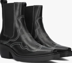 zwarte copenhagen studios enkellaarsjes cph232