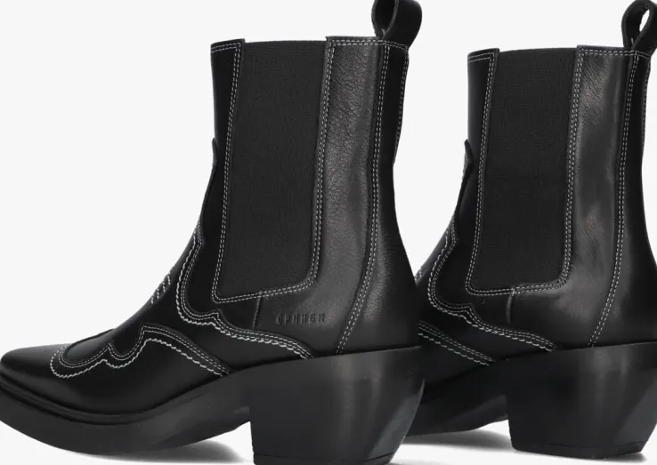 zwarte copenhagen studios enkellaarsjes cph232