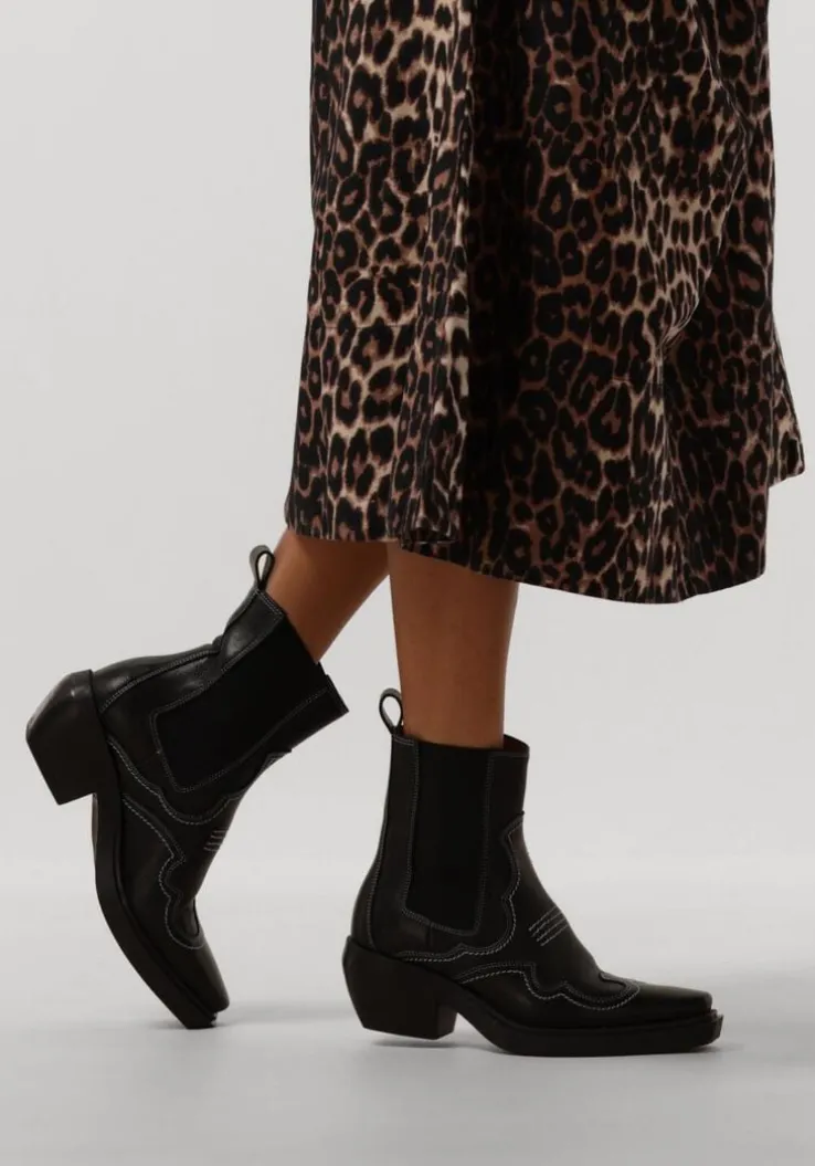 zwarte copenhagen studios enkellaarsjes cph232