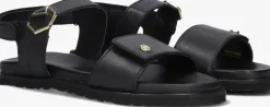 zwarte cruyff junior platte sandalen ina
