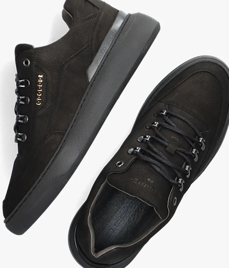 zwarte cycleur de luxe lage sneakers limit