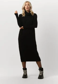 zwarte 10days midi jurk turtle neck dress