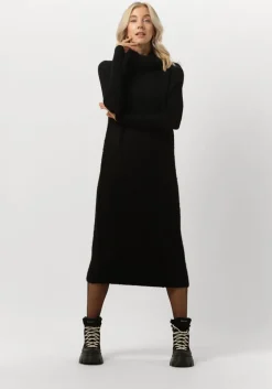 zwarte 10days midi jurk turtle neck dress