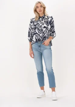 zwarte dea kudibal blouses line ns (co) blouse with ruffles
