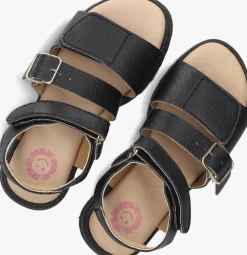 zwarte develab platte sandalen 44718