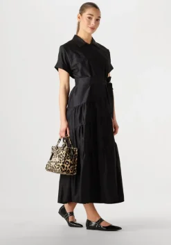 zwarte devotion maxi jurk ear