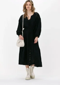 zwarte devotion midi jurk samothraki