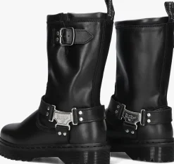 zwarte dr martens biker boots anistone high