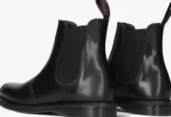 zwarte dr martens chelsea boots flora