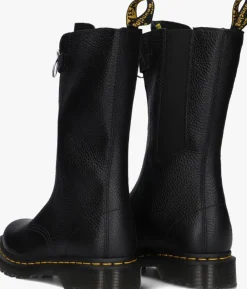 zwarte dr martens hoge laarzen 1b99 front zip