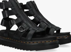 zwarte dr martens sandalen olson