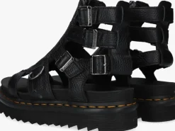 zwarte dr martens sandalen olson