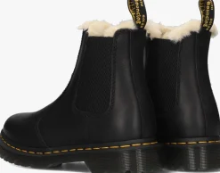 zwarte dr martens vachtlaarzen 2976 leonore