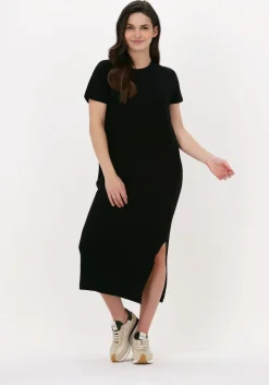 zwarte drykorn midi jurk iloni