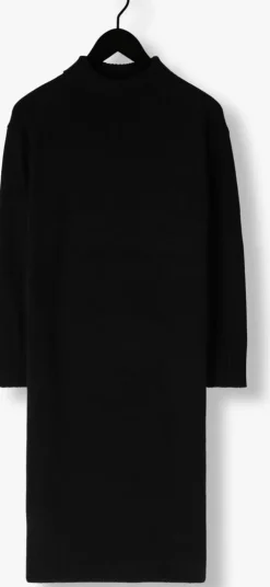 zwarte drykorn midi jurk sastera