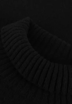 zwarte drykorn midi jurk sastera