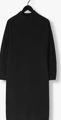 zwarte drykorn midi jurk antona