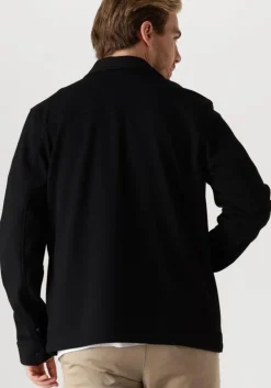 zwarte dstrezzed overshirt pike overshirt