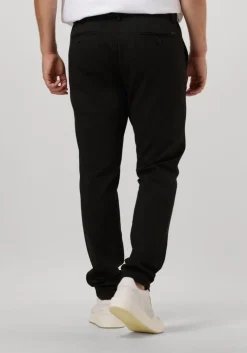 zwarte dstrezzed pantalon the lancaster tapered jogger pattern sweat