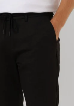 zwarte dstrezzed pantalon the lancaster tapered jogger pattern sweat